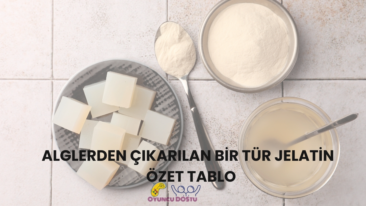 Alglerden Çıkarılan Bir Tür Jelatin Nedir?