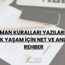 Apartman Kuralları Yazıları Nedir? Ortak Yaşam İçin Net ve Anlaşılır Rehber