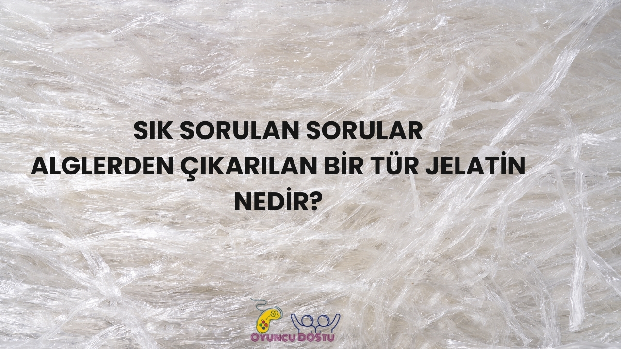 Alglerden Çıkarılan Bir Tür Jelatin Nedir?